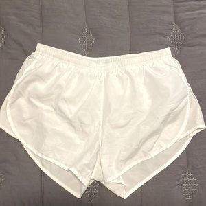 Nike White Dri Fit Running Shorts - M